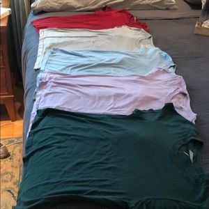 5 American Apparel Classic T-shirts